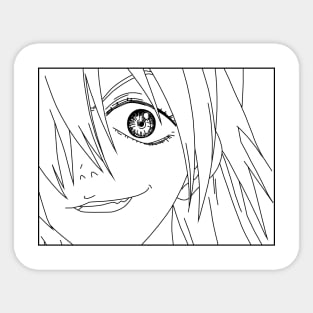 FLCL Haruko Glare Black Sticker